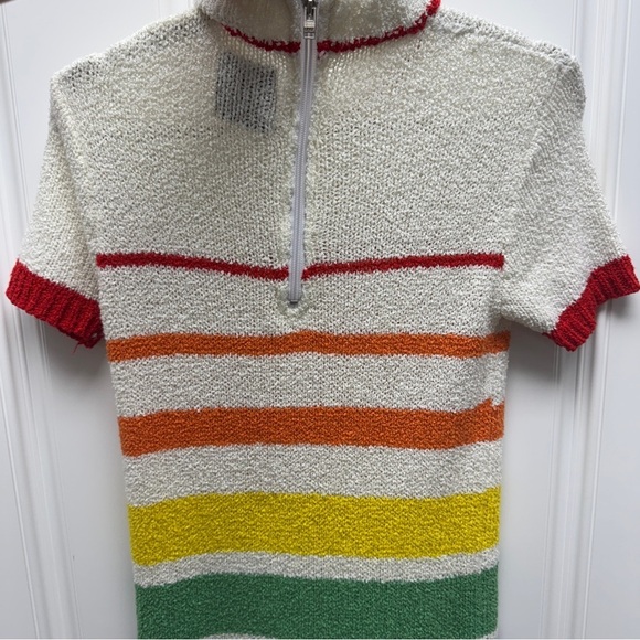 UNIF Rainbow Colorful Striped Knit Dress - Picture 10 of 16